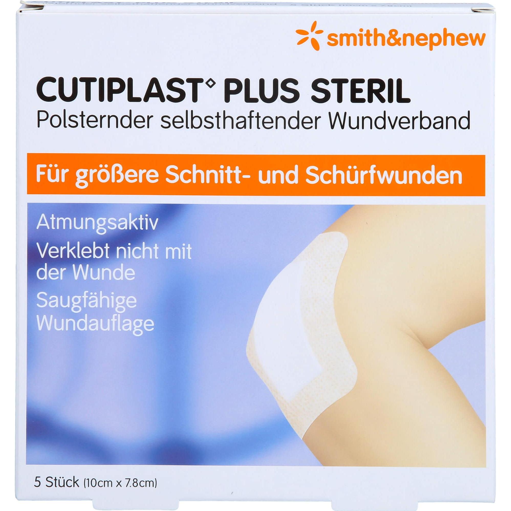 Thumbnail - Avitamed GmbH, Pflaster, Cutiplast Plus St 7.8x10cm, 5 St VER (5 x)