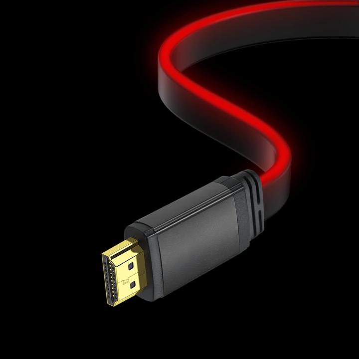 Actual product image Oniverse - Hdmi Led Cable 8K - Red (2 m)