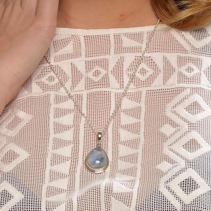 Image du produit Bijouteria Pendentif de pierre (Argent 925, Pierre de lune)