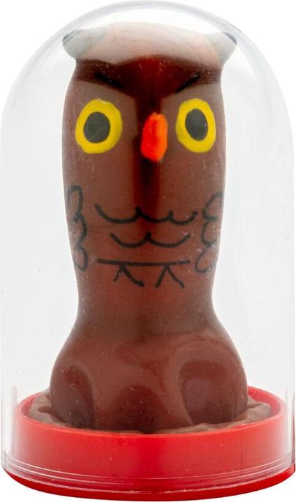 Erco Handbemaltes Scherzkondom mit Eulen-Motiv in Braun (1 Stk.)
