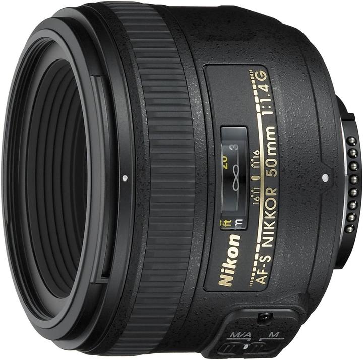 Productafbeelding Nikon AF-S Nikkor 50mm f/1.4G lens, black (Nital Card: 4 year warranty) (Nikon F)