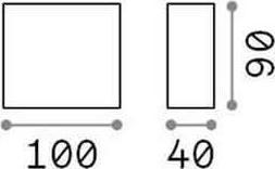 Immagine prodotto Ideal lux TETRIS-1 Lampada da parete G9 dimmerabile Nero IP44 326955 (G9, IP44)