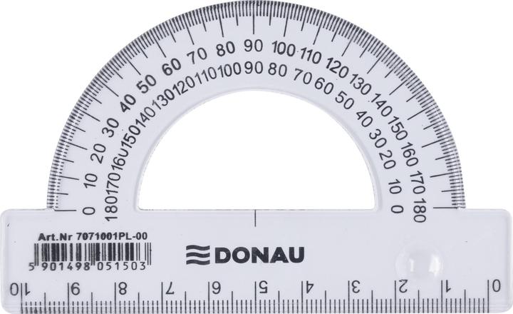Produktbild Donau Winkelmesser, 10cm, 180°, klar (10 cm)