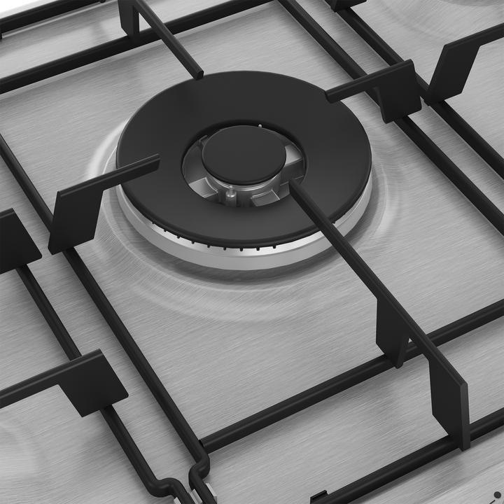 Actual product image Beko HIAW75223SXE Hob Stainless steel Built-in 75 cm Gas 5 Cooker(s)