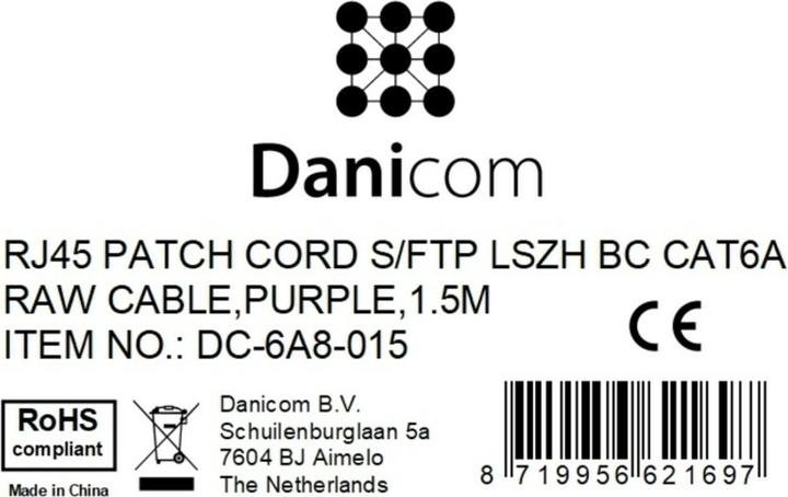 Produktbild Dsit CAT 6a Netzwerkkabel LSOH (CAT6a, 1.50 m)