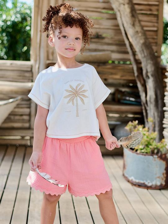 Image du produit Vertbaudet Shorts mit Waffelstruktur Mädchen (116)