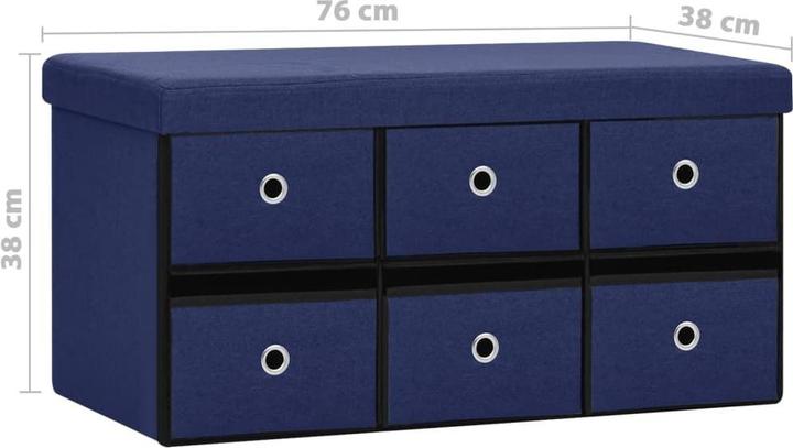 Actual product image vidaXL Bank mit Stauraum (76 cm)