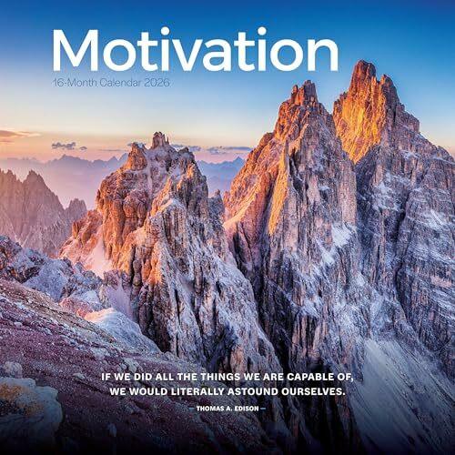 Actual product image Motivation Square Wall Calendar 2026