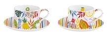 Produktbild Easy Life Coffee Mania 2er Kaffeetasse m. Untert. GB "Tutti Frutti", 2 (240 ml, 2 x)