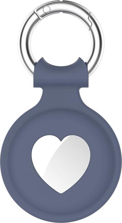 Screenguard Apple Airtag Liquid Silikon Heart Case avec pendentif