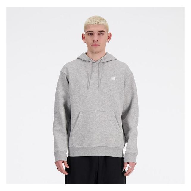 New Balance, Mannen, Springer, Kleine Logo French Terry Hoodie, Grijs, (S)