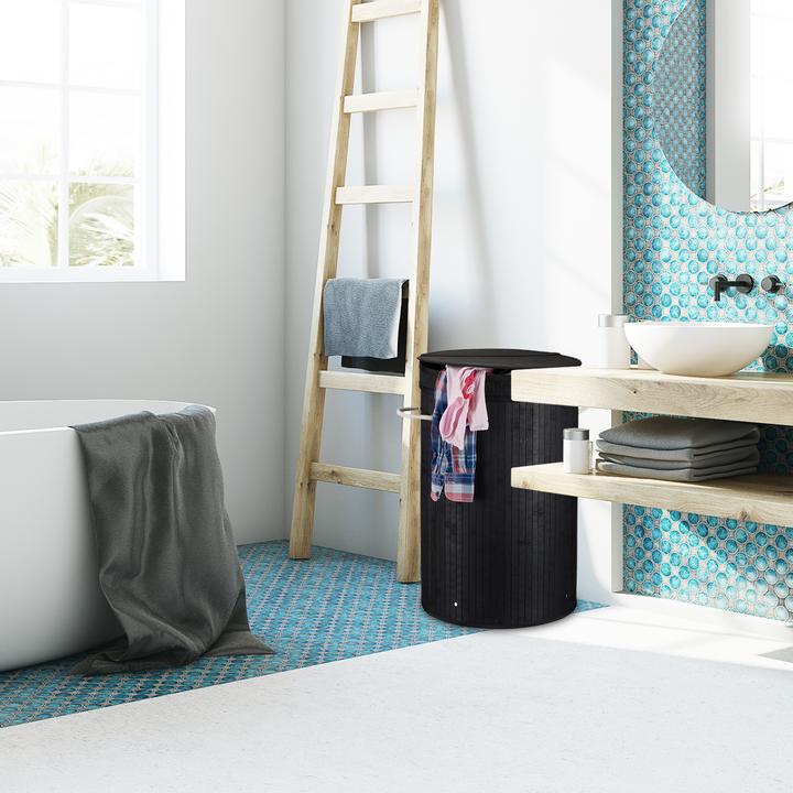 Image du produit Relaxdays Corbeille à linge couvercle (65 l)