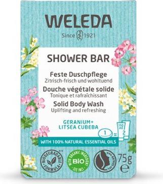 Actual product image Weleda Shower Bar Geranium + Litsea Cubera