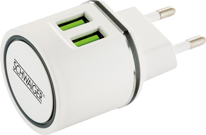 Produktbild Schwaiger 2x USB 230 -