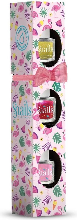 Snails Mini Flamingo Nagellack Set - 3er-Pack