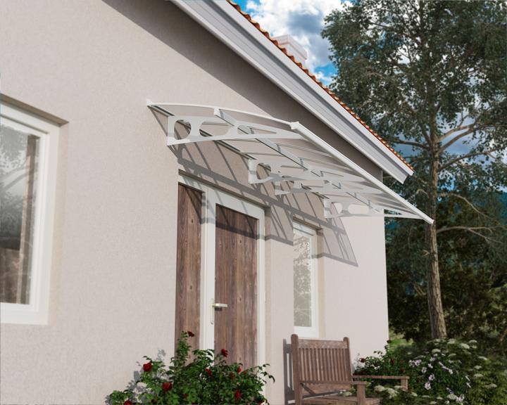 Actual product image Palram Canopy Bordeaux 447x139 cm white polycarbonate clear