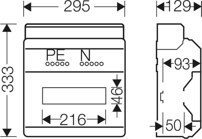 Produktbild Hensel HEN KV 9112 M KV 90-AutomatengehÃ¤use KV 9112 M 12 Teilungsei