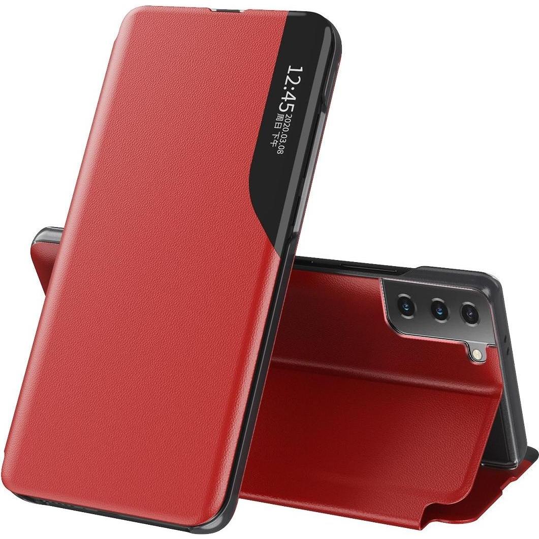 König Design Hülle Handy Schutz für Samsung Galaxy S21 Plus Case Cover Tasche Etui Bumper Rot (Samsung Galaxy S21+), Sma...