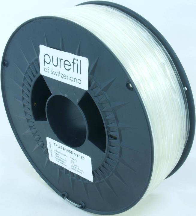 Productafbeelding Purefil Draad (TPU, 1.75 mm, 1000 g, Transparant)