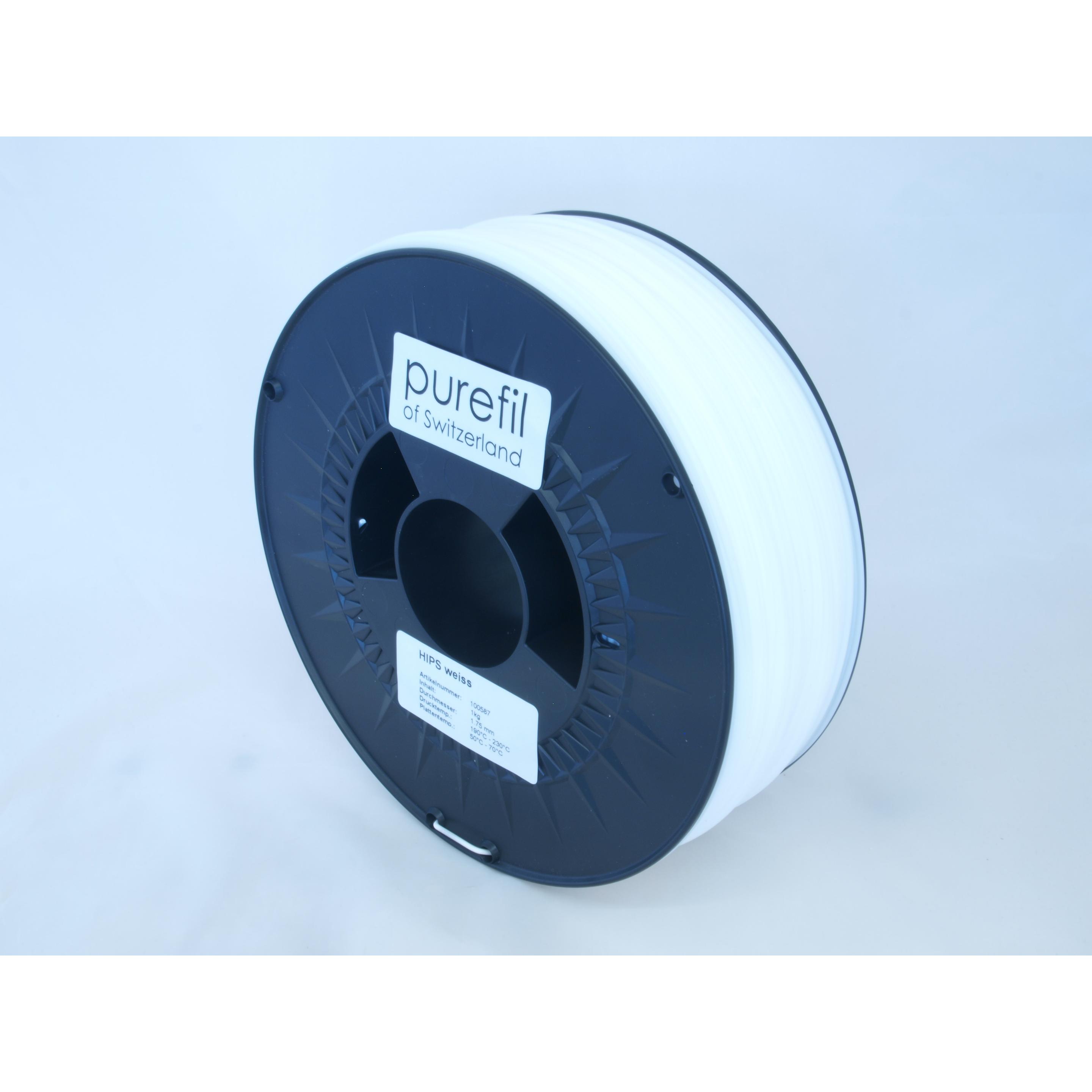 Thumbnail - Purefil Filament (ABS, 1.75 mm, 1000 g, Weiss), 3D Filament, Weiss
