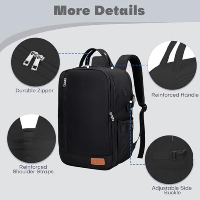 Produktbild Only-Bags.Store Handgepäck Rucksack Laptoptasche Flugzeug Handgepäck Untersitz-Kabinentasche (20 l)