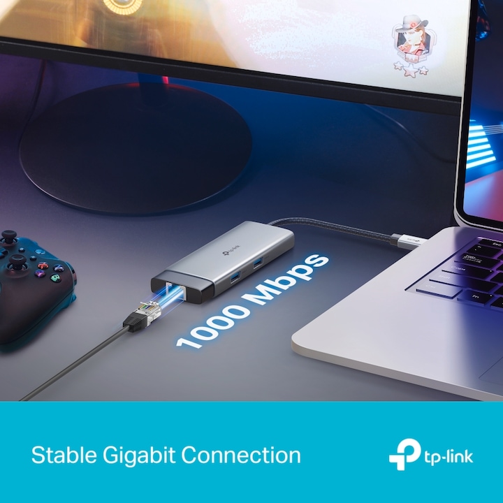 Actual product image TP-Link USB Hub USB Type-C 6-Port Hub UH6120C (USB-C, 6 Ports)