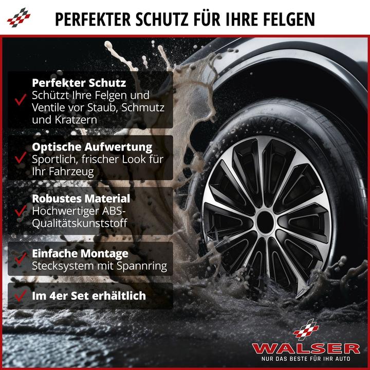 Produktbild Walser Radzierblenden (4 Stück, 15")
