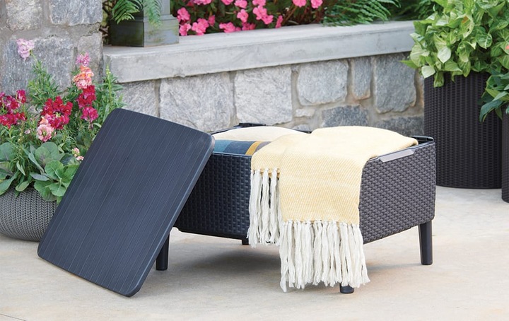Image du produit Allibert Ensemble de salon Salemo, anthracite, 4 places assises