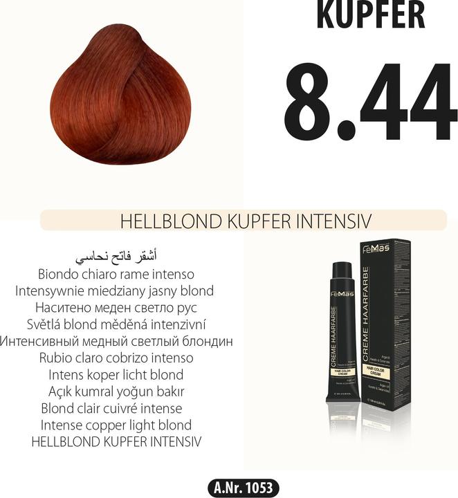 Produktbild FemMas 6.4) Haarfarbe Dunkelblond Kupfer 100ml (6.4)