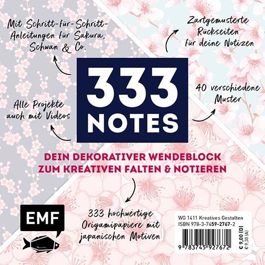 Produktbild 333 Origami Minis - Kirschblütenfest - Dein dekorativer Wendeblock zum kreativen Falten & Notieren (Deutsch, Edition Michael Fischer, 2025)