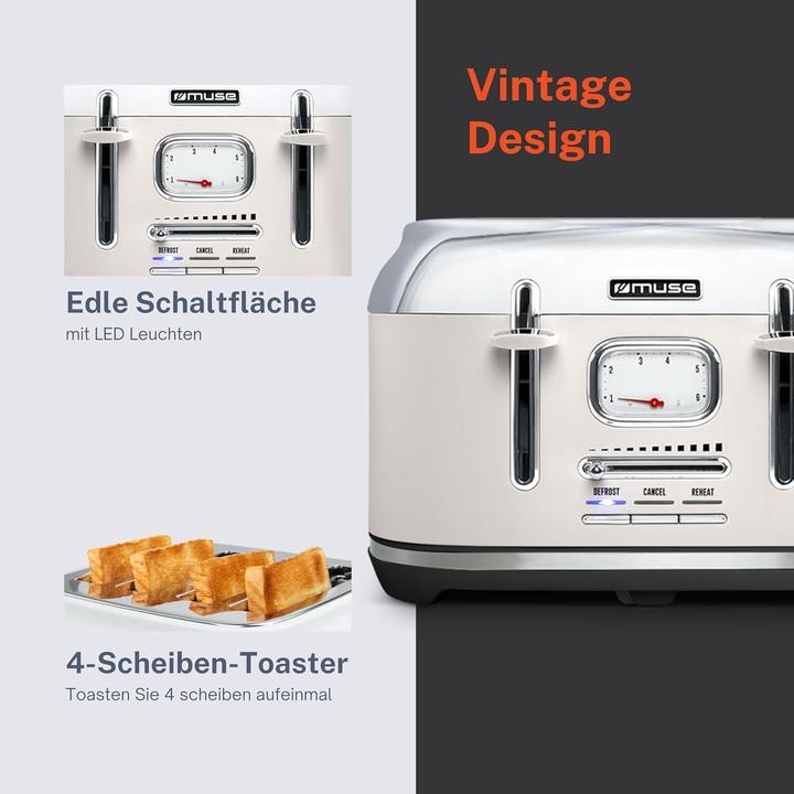 Immagine prodotto Muse MS-131 SC Tostapane Beige