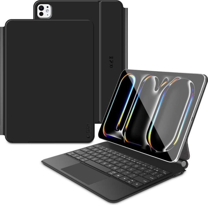 Actual product image Tech-Protect SMARTCASE MAGNETISCH + TASTATUR IPAD PRO 13” 7 / 8 2024-2025 SCHWARZ (Eng. Int.)
