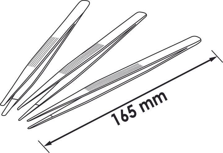 Actual product image Vigor Tweezers set ∙ V1438 ∙ Number of tools: 3