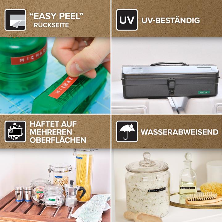 Produktbild Dymo Prägeband 3D (0.90 cm, Schwarz)