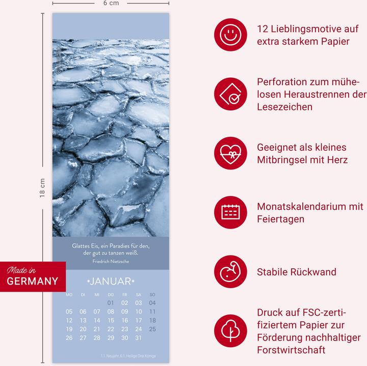 Produktbild Gute Gedanken Lesezeichen & Kalender 2026