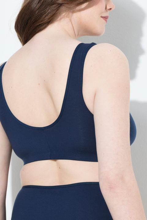 Actual product image Ulla Popken Front-fastened cotton bustier (Single pack, 85 D)