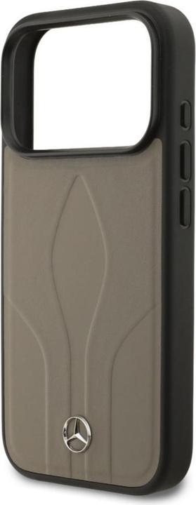 Immagine prodotto Mercedes Case Leather The Move MagSafe for iPhone 17 Pro taupe (Apple iPhone 17 Pro)