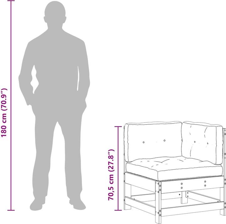 Produktbild vidaXL Outdoor-Sofa