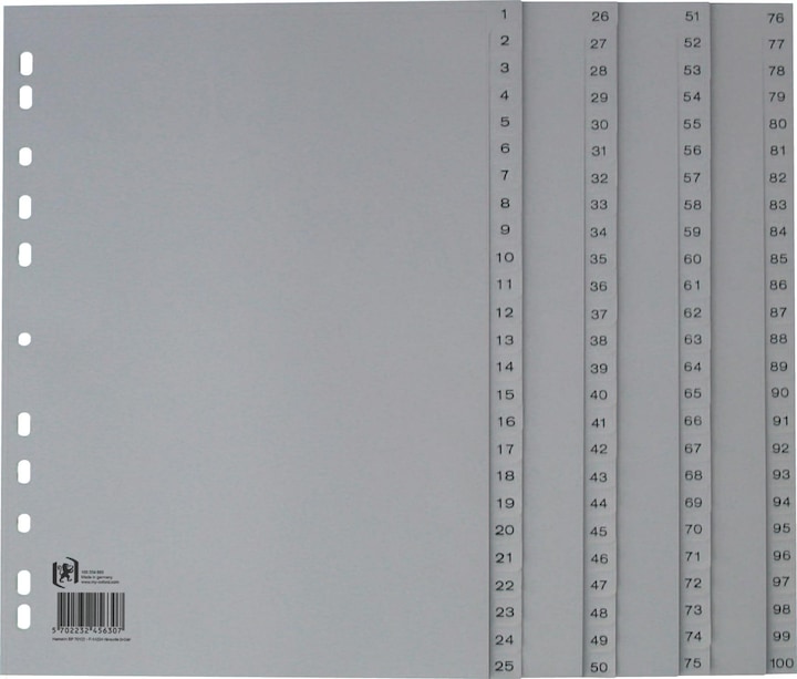 Produktbild Elba Register 100204663 1-100 VE100