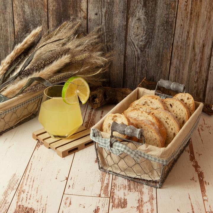 Produktbild Out of the blue Naturfarbene Holz-Untersetzer in Paletten-Form, 4 Stück, ca. 10 x 4cm