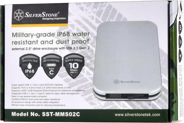 Produktbild Silverstone Mammoth Series MMS02 - Speichergehäuse - 2.5" (6.4 cm) (2.5")