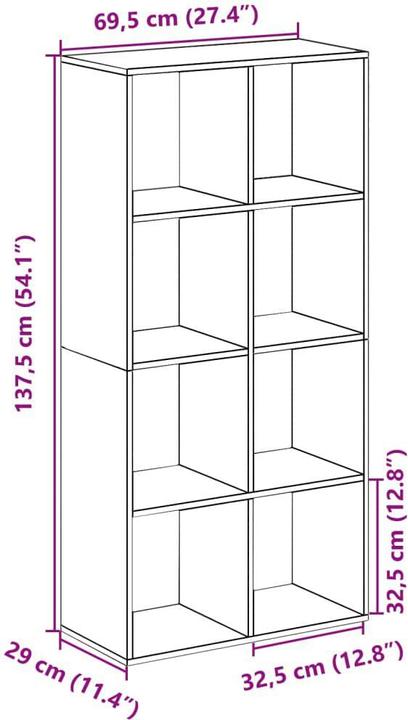 Produktbild vidaXL Luza (69.5 x 29 x 137.5 cm)