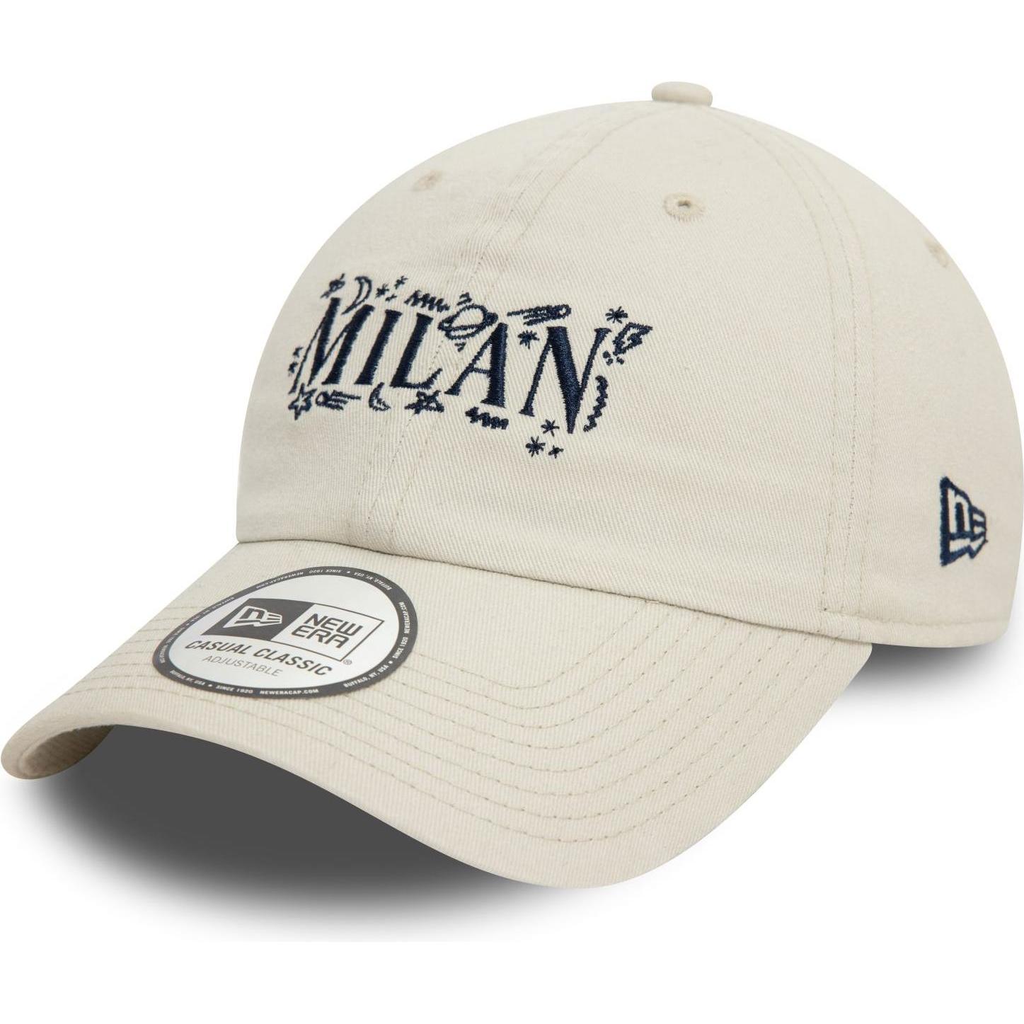 Thumbnail - New Era, Herren, Cap, 9Twenty Adjustable Cap - SCRIBBLE AC Mailand beige, Beige