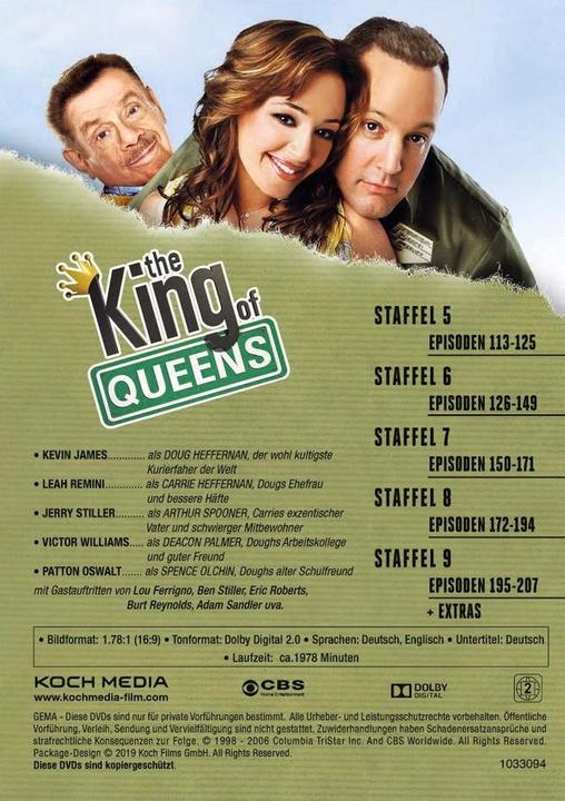 Image du produit Plaion The King of Queens - La série complète - King Box (18 Blu-rays) (Blu-ray, 1998, Allemand, Anglais)
