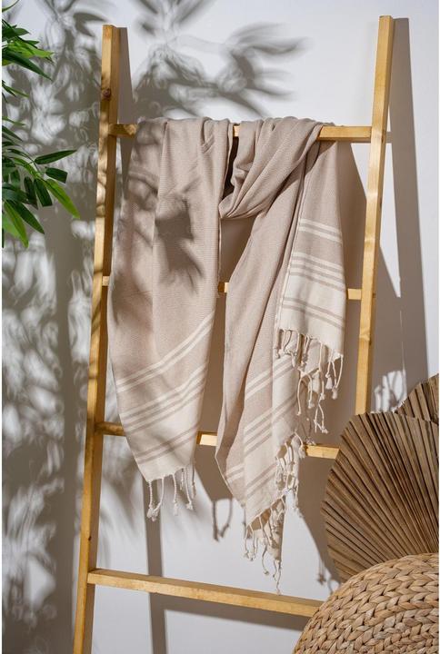 Actual product image Foutastic Strandtuch New Diamond Beige, Schnelltrocknend: Ja, Breite (90 x 170 cm)