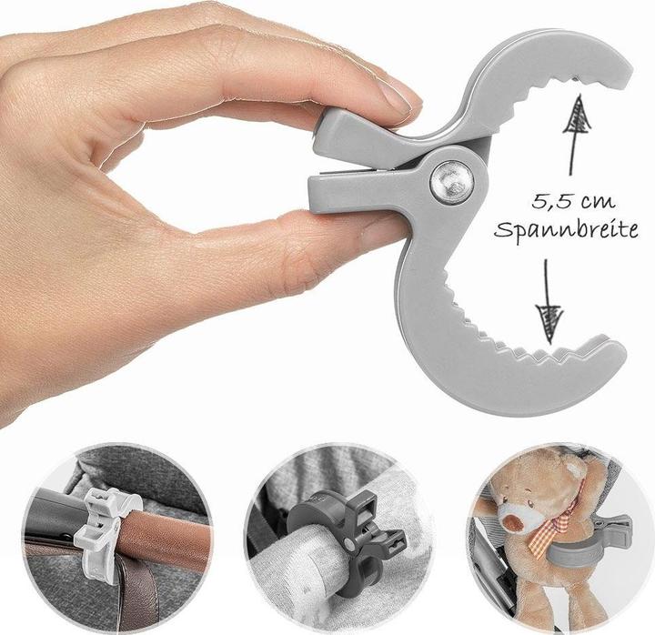 Actual product image Zamboo Kinderwagen-Ersatzteile Kinderwagen-Klammern 6 Stück