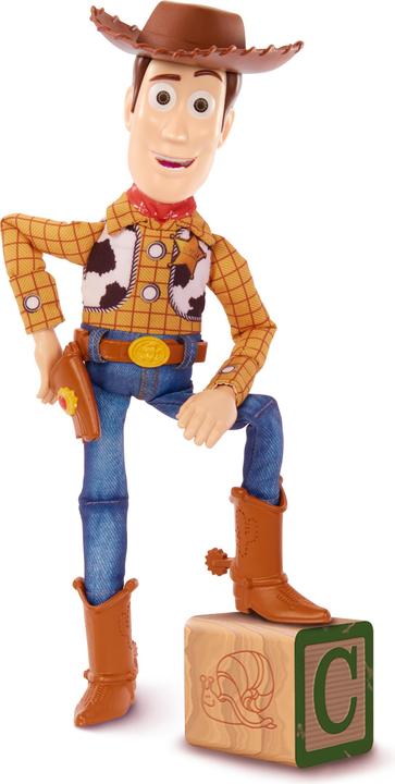 Actual product image Disney Mattel Pixar Toy Story Roundup Fun Woody Large Talking Posable Figure