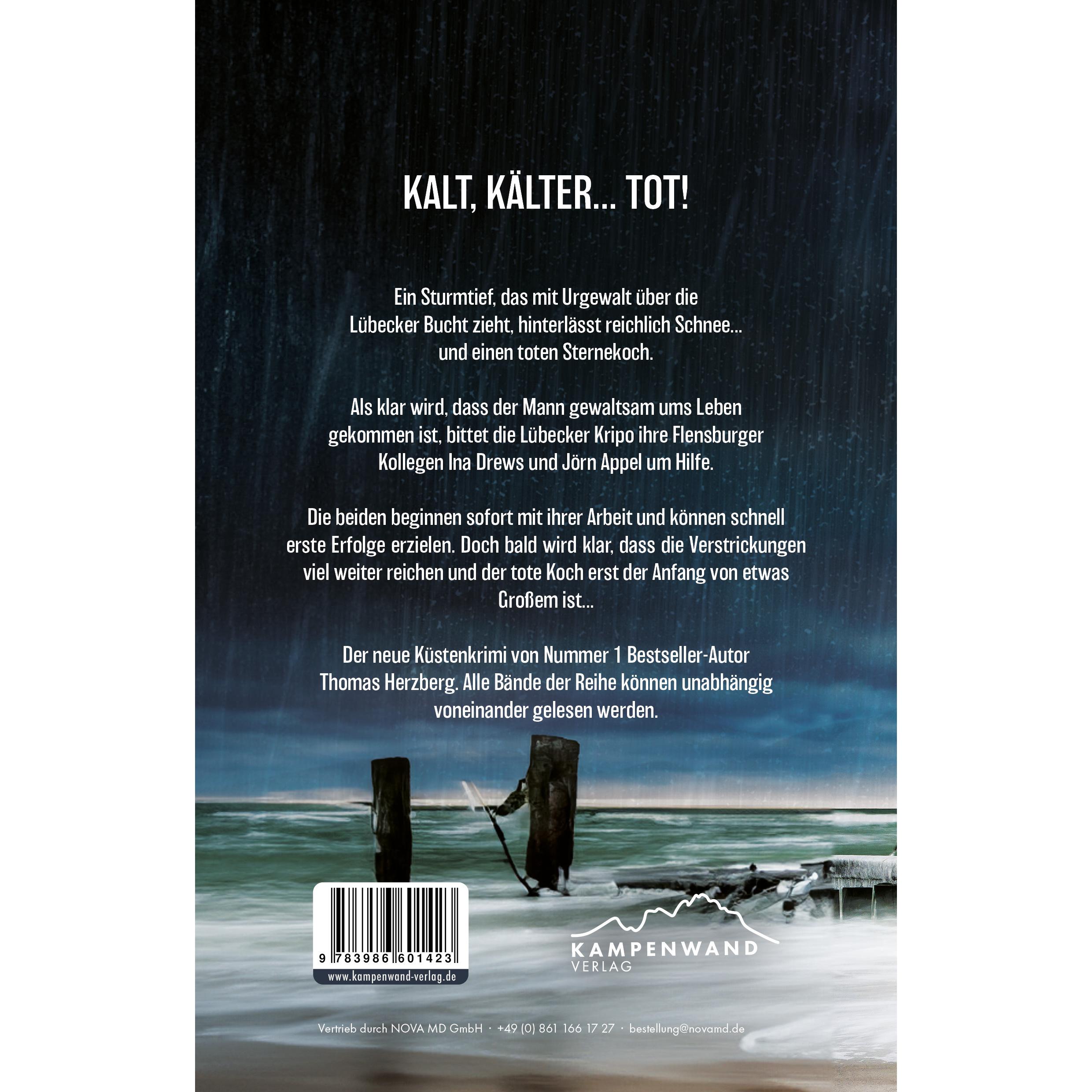Thumbnail - Schneeweisses Grab (Zwischen Mord und Ostsee - Küstenkrimi 5), Belletristik von Thomas Herzberg, Kampenwand Verlag