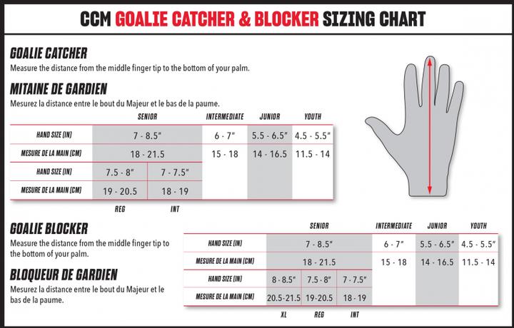 Image du produit CCM AXIS F9 INT Goalie Catcher (Blanc/Noir, Regular)