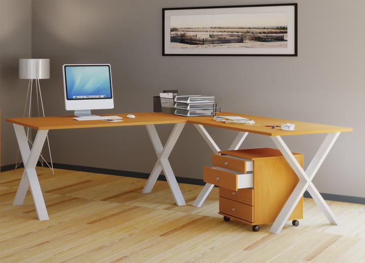 Image du produit VCM Mobilier de bureau Bureau d'angle Lona profondeur 50 cm X Blanc (190 x 130 x 50 cm)